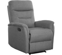 Cribel Poltrona Relax Manuale Giuditta in Tessuto con Leva Laterale | Schienale Alto e Poggiapiedi Reclinabile | Comfort e Design Moderno per Casa Fumo