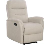 Cribel Poltrona Relax Manuale Giuditta in Tessuto Safari con Leva Laterale | Schienale Alto e Poggiapiedi Reclinabile | Comfort e Design Moderno per Casa Safari