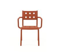 Cribel Poltrone Set 4 Sibari Terracotta Polipropilene Resistenti | Set di 4 poltrone in polipropilene robuste e leggere, ideali per cucina, soggiorno, ufficio e sale d'attesa.