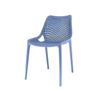 CRIBEL Set da, 4 Sedia Braga 2 In Polipropilene Blue per soggiorno, cucina e arredo bar