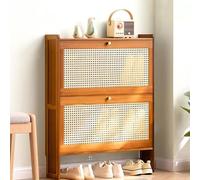 Cribricea Scarpiera a 3 ante da parete o autoportante, elegante scarpiera per corridoio e soggiorno (A, 2-50 cm)