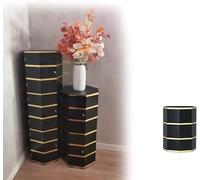 Cribricea Scarpiera rotante, mobile di stoccaggio verticale rotondo con ante organizzatore di scarpe moderno per ingresso, design semplice (diameter-43 cm, 3 strati 45 cm)