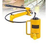 Cric A Cilindro Idraulico Cavo Da 20 Tonnellate Con Pompa A Mano, Corsa 100 Mm, Pressione 700 Kg/cm², Attacco Rapido ZG3/8", Per Riparazione Macchinari E Costruzioni,A