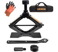 Cric a forbice 2T, 104-425 mm, kit con cricchetto, colonna in acciaio e gomma, sollevatore auto, piastra in acciaio ingrandita, cric portatile per auto MPV SUV SN4568