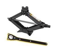 Cric a Forbice 2T/2000KG per Auto e SUV - Sollevatore con Testa Attiva 360°, Kit Emergenza Portatile, Altezza Max 390 mm - Include Cricchetto a Risparmio Energetico