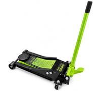 Cric Auto 5 Tonnellate Idraulico a Carrello Professionale Doppio Pistone Ribassato 75 505 mm Sollevatore 5000 kg con Pedale Rapido per Auto SUV Officina Garage