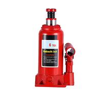 Cric bouteille hydraulique robuste 6T capacité de levage véhicule automobile voiture van caravane construction industrielle agricole corps entier coulée plaque d'acier épaissie