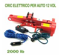 CRIC CRICCO CRICK SOLLEVATORE ELETTRICO SOLLEVAMENTO AUTO 12V PORTATILE 2200