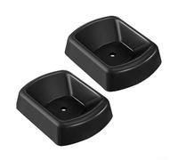 Cric cuneo per rimorchio, stabilizzatore in gomma resistente da 15,2 cm con fori di drenaggio, tappo antiscivolo per ruota per camper, barca, ruote D (2 pezzi)