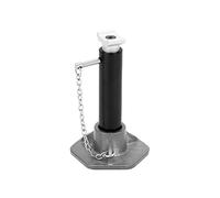 Cric di sollevamento in lega di alluminio regolabile da 6 t per auto radiocomandate, design realistico con regolazione manuale dell’altezza, accessori RC per veicoli radiocomandati (Nera)
