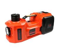 Cric Elettrico 12V 5T 45cm 3 In 1 Elettrico Idraulico Da Pavimento Rolling Jack Pompa Di Gonfiaggio Dei Pneumatici Torcia A LED Martello Sicuro Facile Da Usare