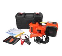 Cric elettrico per auto, 5 tonnellate, 12 V, kit idraulico con chiave a impulsi e gonfiatore per cambio pneumatici, riparazione garage, portata di sollevamento