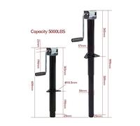 Cric girevole per rimorchio, 5000 libbre a 14 pollici Ascensore A- Telaio Lato Vento Il rimorchio del vento Jack Jockey Ruota Supporto angolo CAMPAGGIO CAMPER CAMPAGGIO ACCESSORI for CARAVAN