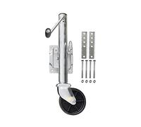 Cric girevole per rimorchio, Jack for rimorchio girevole rotondo a 6 pollici con rotelle solido con bullone sulla capacità 54 0kg. Boat della ruota di jockey Camper Accessori for parti(ZINC)