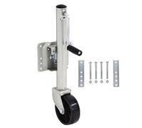 Cric girevole per rimorchio, Jack for rimorchio girevole rotondo a 6 pollici con rotelle solido con bullone sulla capacità 54 0kg. Boat della ruota di jockey Camper Accessori for parti