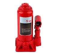 Cric idraulici, 5T Cric Sollevatore Idraulico Martinetto Idraulico per Auto, Cric Idraulico a Bottiglia Professionale per Furgoni, Roulotte, Trattori per Cambiamento Pneumatico