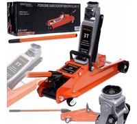 Cric Idraulico 3T Sollevatore Auto Robusto e Compatto Basso Profilo 85-385mm