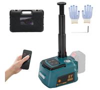 Cric idraulico 5T compatibile con Makita 18 V, elettrico cric idraulica con telecomando e illuminazione a LED, 150-450 mm, sollevatore per auto, SUV, berlina, MPV, cambio pneumatici (senza batteria)