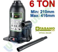 Cric Idraulico a Bottiglia Martinetto FASANO Sollevatore Auto 6 Ton FG735/6T