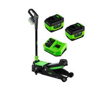 CRIC IDRAULICO A CARRELLO DA 3T A BATTERIA CON BATTERIA (X2) E CARICABATTERIE IN