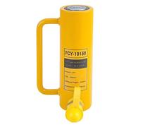 Cric Idraulico A Cilindro Singolo Effetto Da 10-200 Ton Cilindri Di Sollevamento Idraulici Gialli, Cilindro Idraulico Robusto Da Corsa Di 2/4/6 Pollici, Pompa Manuale Non Inclusa(Size:6IN,Color:10T)