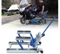 Cric idraulico per moto 680Kg, sollevatore per moto, sollevatore ATV, cric idraulico, supporto per Quad (Blu)