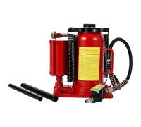 Cric idraulico pneumatico a bottiglia ad alta resistenza 20 tonnellate. Pompa completamente saldata, funzionamento manuale, gamma di sollevamento da 26 a 51 cm, pompa in lega di alluminio