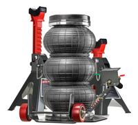 Cric pneumatico 4T set maniglia lunga + 2x cavalletti 3T con gomma