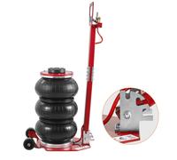 Cric Pneumatico Martinetto Capacità 3T per Sollevamento Auto 14-45cm Rossa