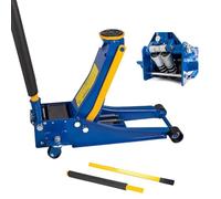 Cric Sollevatore idraulico carrello professionale 4t ruote bidirezionali a cuscinetto, crick martinetto cric Auto Idraulico assetto super ribassato professionale per veicoli doppio pistone