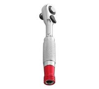 Cricchetti Con Trasmissione Da 1/4" Maniglia a Cricchetto Rotante Chiave a Doppia Estremità Design Maniglia Ergonomica Chiave a Cricchetto Per Manutenzione Automobilistica