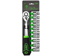 CRICCHETTO 1/2" CON TESTA A 72 DENTI 255MM E BUSSOLE ESAGONALI