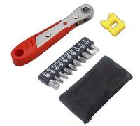 Cricchetto Cacciavite Set Punte 12 Pezzi 36 Denti Con Magnetizzatore E Attrezzo