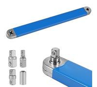 Cricchetto con prolunga offset 39 cm Offset Extension Wrench con adattatore di trasmissione da 1/2", 1/4" e 3/8", cricchetto con prolunga multifunzionale per meccanici, artigiani di officina