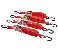 Cricchetto Legante Cinghie, 25mm X 4.5m, 125kg Capacità (Confezione 4) - AMTECH
