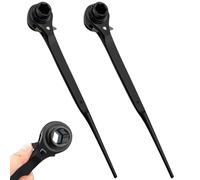 Cricchetto per Ponteggi 19/22 mm - Chiave a Cricchetto Reversibile Multifunzione, Destra/Sinistra, in CR-V Con Superficie Cromata Opacizzata