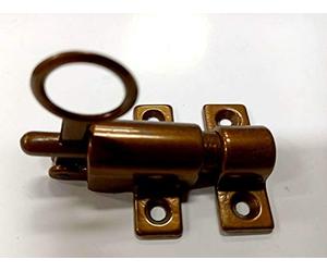 Cricchetto per sopraluci in ottone bronzato con incontro a filo