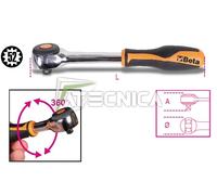 Beta 910/58 Cricchetto Reversibile Attacco 3/8" 52 Denti impugnatura Rotante