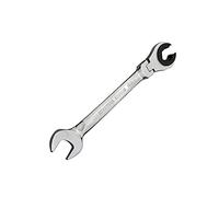 Cricchetto tubolare da 17 mm, testa flessibile, metrica, olio, flessibile, doppia estremità aperta, lucidato, chiave a percussione per utensili manuali