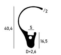 Cricco a molla n. 1, in acciaio, tonda, curva, per orologi grandi e antichi