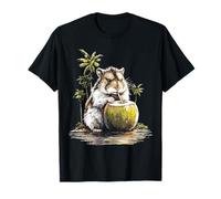Criceto Albero Bevande Frutta Animale Motivo Illustrazione Criceto Maglietta