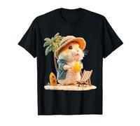 Criceto Bere Frutta Occhiali Da Sole Albero Animale Arte Criceto Maglietta