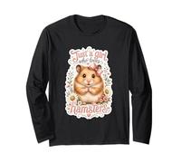 Criceto Margherite Cuori Umorismo Animali Maglia a Manica