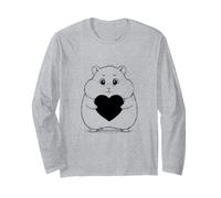 Criceto paffuto con Un Cuore per San Valentino Maglia a Manica