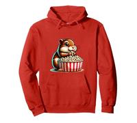 criceto popcorn amante animale cartone animato Felpa con Cappuccio