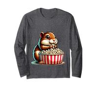 criceto popcorn amante animale cartone animato Maglia a Manica