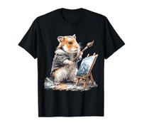 Criceto simpatico motivo animale pittura opera d'arte criceto Maglietta