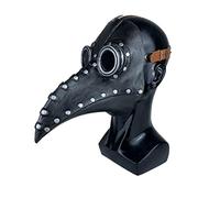 Cricia Maschera da Medico della Peste, Maschera da Medico della Peste Steampunk Maschere da Becco di Uccelli in Lattice Halloween Art Cosplay Costume di Carnevale Puntelli