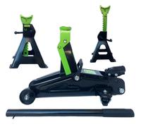 CRICK CRIC SOLLEVATORE 2.T PER AUTO COMPRESO DI COPPIA COLONNETTE SUPPORTI 3T