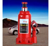 Crick Idraulico 8 t - Bottiglia Portatile, Base Antiscivolo, Sollevatore Auto DescriptionQuesto crick idraulico a bottiglia da 8 ton consente di sollevare auto, camion, roulotte e trattori in totale s
